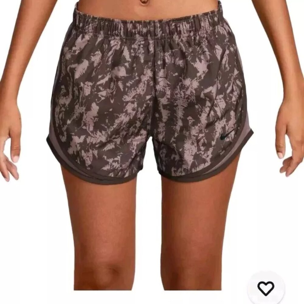 Nike Women's Size XL Smokey Mauve Tempo Printed Running Shorts FZ3482-208 - New